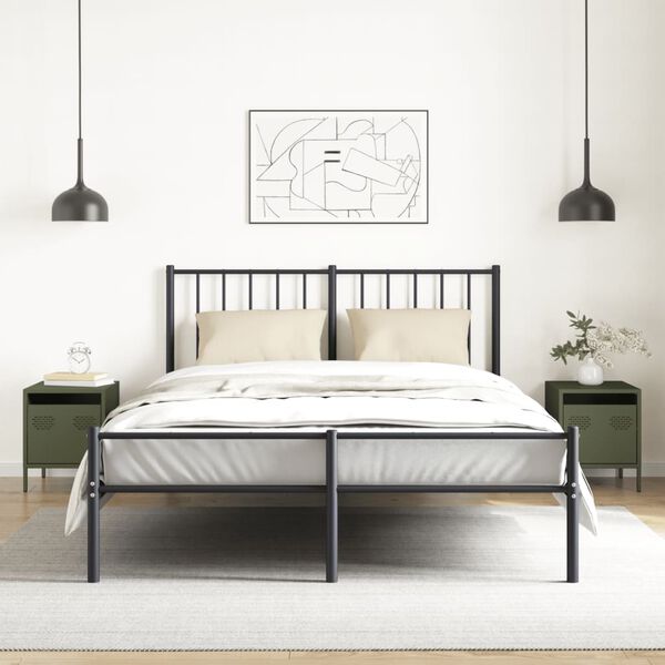 vidaXL Bedside Cabinets&nbsp;2 pcs Olive Green 35x39x43.5 cm Steel