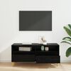 vidaXL TV Cabinet Black Oak 100 x 34.5 x 44.5 cm Engineered Wood