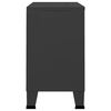 vidaXL Industrial Sideboard Black 105x35x62 cm Metal and Glass