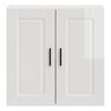 vidaXL Kitchen Wall Cabinet Porto High Gloss White Engineered Wood