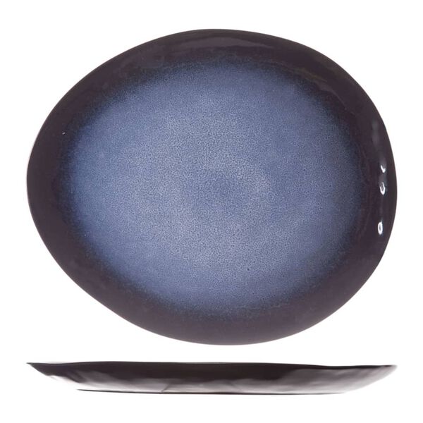 Cosy & Trendy Plate Sapphire 4 pcs Oval 27.5x23 cm Sapphire Blue