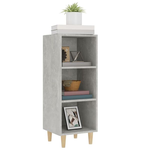 vidaXL Sideboard Concrete Grey 34.5x32.5x90 cm Engineered Wood