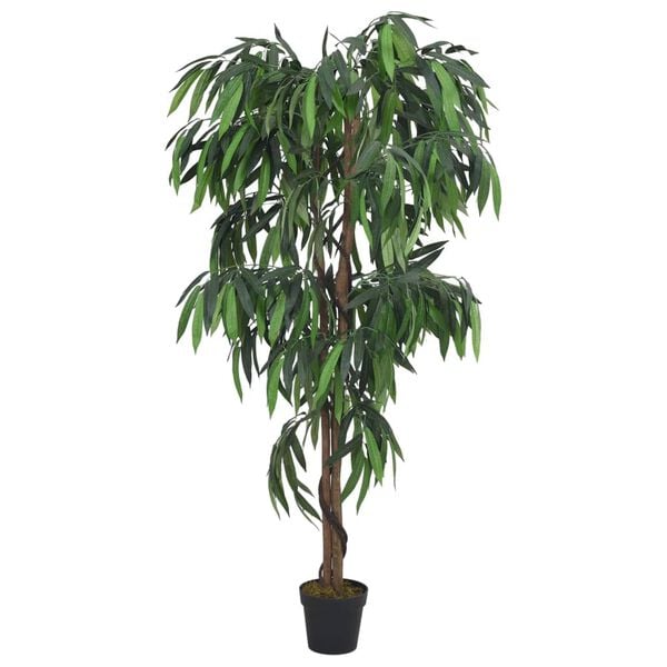vidaXL Artificial Mango Tree 1050 Leaves 200 cm Green