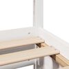 vidaXL Bed Frame without Mattress White 75x190 cm Small Single Solid Wood Pine