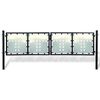 vidaXL Black Single Door Fence Gate 300x75 cm