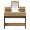 vidaXL Dressing Table Artisan Oak 100 x 40 x 130 cm Engineered Wood