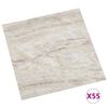 vidaXL Self-adhesive Flooring Planks 55 pcs PVC 5.11 m² Beige