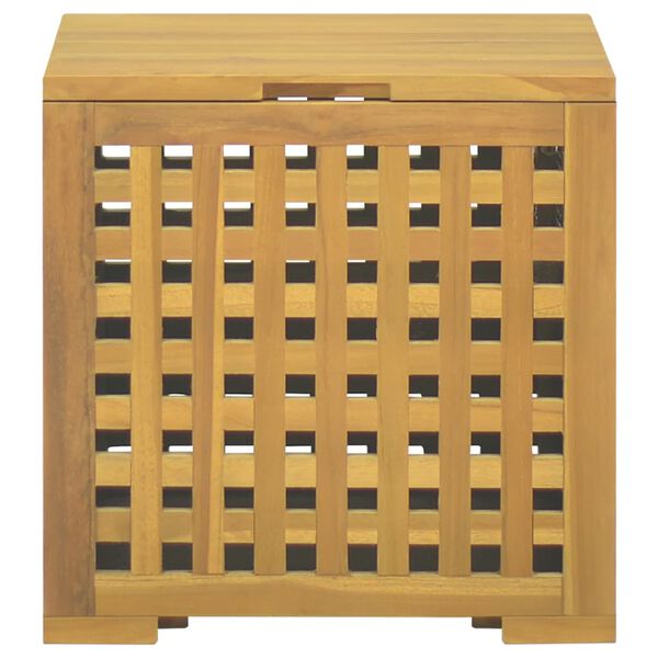 vidaXL Rope Box 40x40x40 cm Solid Wood Teak