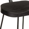 vidaXL Bar Stools 2 pcs Black 49x43x103 cm Solid Wood Mango
