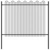 vidaXL Spike Arch Fence DRONTEN Black