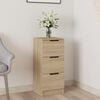 vidaXL Sideboard Sonoma Oak 30x30x70 cm Engineered Wood
