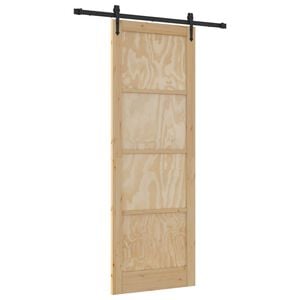 vidaXL Sliding Door ORKDAL Natural 83 x 232 cm Solid Pine Wood