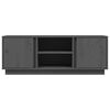 vidaXL TV Cabinet Grey 110x35x40.5 cm Solid Wood Pine