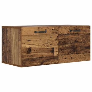 vidaXL Wall Cabinet Wall-Mounted Old wood 80 x 36.5 x 35 cm