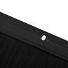 vidaXL Screw-on Door Brush Seals 12 pcs Black 100 cm Aluminium Alloy
