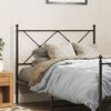vidaXL Metal Headboard Black 107cm