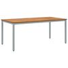 vidaXL Outdoor Table Natural and Grey 180 x 90 x 75 cm