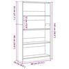 vidaXL Bookcase White 80x24x143 cm Engineered Wood