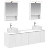 vidaXL Bathroom Cabinet Set 5 pcs White Engineered Wood