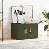 vidaXL Storage Cabinet Olive Green 60 x 40 x 40 cm Steel