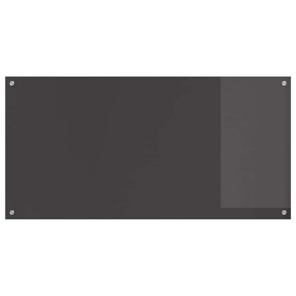 vidaXL Kitchen Backsplash 2 pcs Dark Grey 120 x 60 cm Tempered Glass