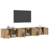 vidaXL Wall-mounted TV Cabinet Set 3 pcs Artisan Oak 80 x 34.5 x 40 cm