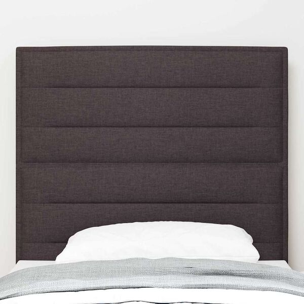 vidaXL Headboard with Headboard Dark Brown 100 cm Faux Leather