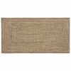 vidaXL Area Rug Natural and Black 100 x 200 cm Jute