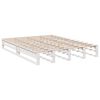 vidaXL Bookcase Bed without Mattress White 140x200cm Solid Wood Pine