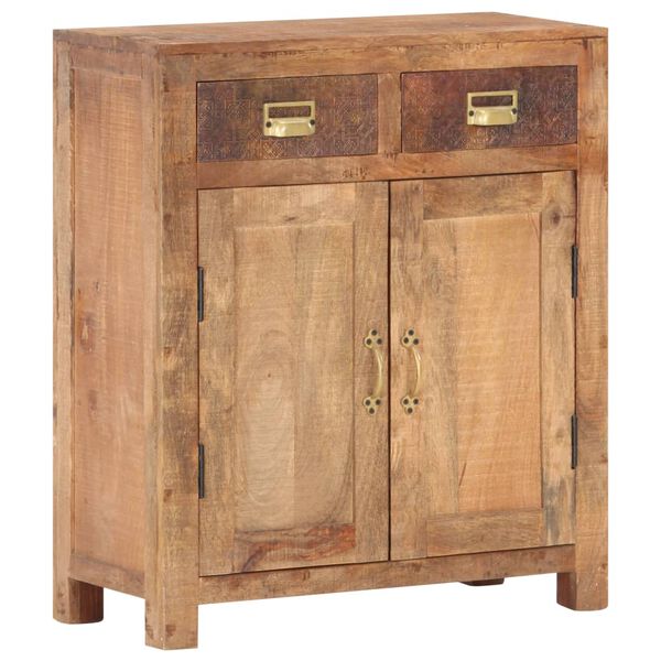 vidaXL Sideboard 65x30x75 cm Solid Rough Mango Wood