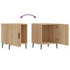 vidaXL Bedside Cabinets 2 pcs Sonoma Oak 40x40x50 cm Engineered Wood