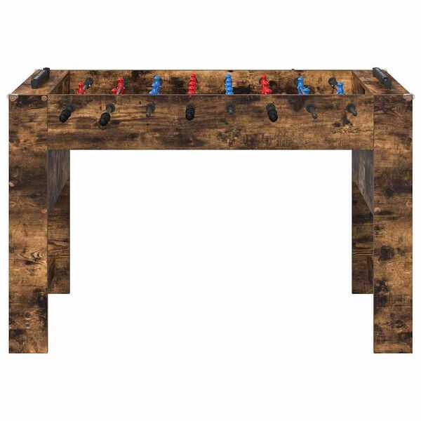 vidaXL Foosball Table Smoked Oak 125 x 60.5 x 80 cm Engineered Wood
