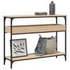 vidaXL Console Table with Shelf Sonoma Oak 100x29x75cm Engineered Wood