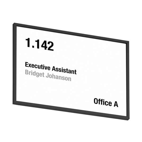 MOEDEL Door Sign A6 Black