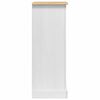 vidaXL Bedside Table White 53 x 39 x 103 cm Solid Pine Wood