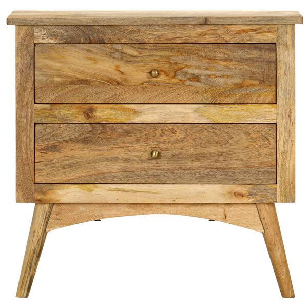 vidaXL Bedside Cabinet 65x35x60 cm Solid Mango Wood