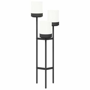 vidaXL Flower Stand White 42 x 39.5 x 125 cm PP and Steel