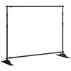 vidaXL Backdrop Stand Black 254x243 cm Steel