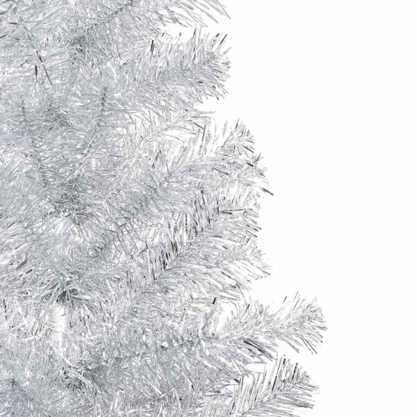vidaXL Artificial Pre-lit Christmas Tree with Ball Set Silver 180 cm PET