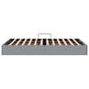 vidaXL Storage Bed with Mattress Light Grey 120 x 200 cm Fabric