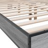 vidaXL Bed Frame without Mattress Grey Sonoma 120x200 cm