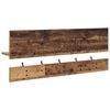 vidaXL Wall-Mounted Coat Rack Old Wood 90 x 15 x 36 cm Engineered wood