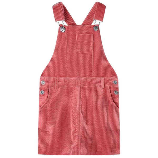 Kids' Overall Dress Corduroy Pink 140