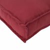 vidaXL Pallet Cushion for Seat / Backrest Wine Red 120 x 60 x 12 cm