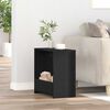 vidaXL Side Table Black Oak 50 x 26 x 50 cm Engineered Wood