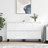 vidaXL Sideboards 2 pcs White Engineered Wood