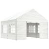 vidaXL Gazebo with Roof White 4.46x4.08x3.22 m Polyethylene