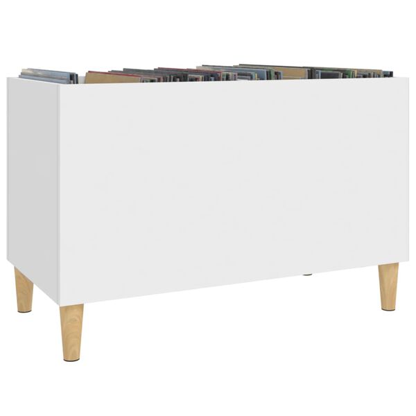 vidaXL Record Cabinet White 74.5x38x48 cm Engineered Wood