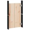 vidaXL Outdoor Kitchen Doors Black 50x9x82 cm Solid Wood Pine