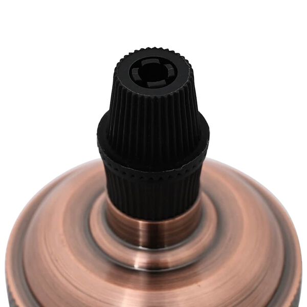 vidaXL Lamp Holders 2 pcs Red Bronze E27